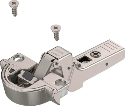 Produktbild von BLUM CLIP top BLUMOTION Alurahmenscharnier 95°, 18 mm gekröpft Feder, Schrauben