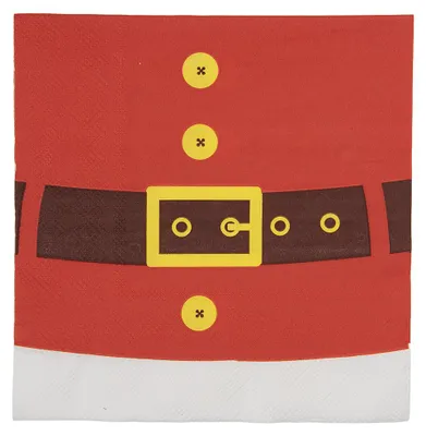 Produktbild von Clayre & Eef Servietten Papier 20er Set 33x33 cm Rot Papier