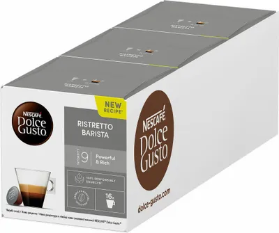 Immagine prodotto di Nescafé Dolce Gusto Ristretto Barista 3er Set, Kaffeekapsel, 3 x 16 Kapseln