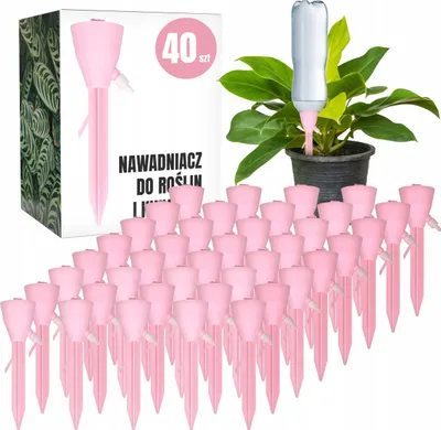 Produktbild von Blumengießer Für Töpfe Und Pflanzen Mit Flaschenhahn 40 Stück rosa