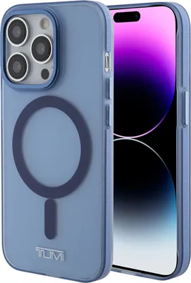 Produktbild von Tumi iPhone 15 Pro Back cover case - Frosted magsafe transparent - Blue