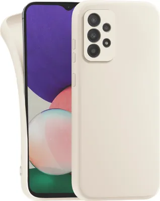 Produktbild von Hülle für Samsung Galaxy A52 4G | 5G | A52s 5G - Handyhülle mit Kameraschutz Cover aus Silikon in Eierschale