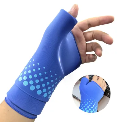 Produktbild von Handgelenk-Kühlpack mit Daumenstütze,2-in-1 Kalt-/Warmtherapie, weicher Gel-Handschuh bei Verletzungen,Karpaltunnel,Arthritis,Sehnenscheidenentzündung
