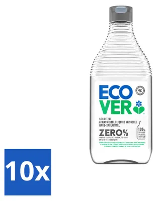 Produktbild von 10 x Ecover Spülmittel ZERO - Parfumfrei - 450 ml - Vorteilspackung - 10 Stücke