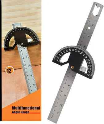 Produktbild von Gradmesser 30 cm, 0-180 Grad, Metall, für Holzbearbeitung