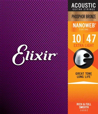 Image de Elixir Phosphor Bronze Nanoweb 10-47