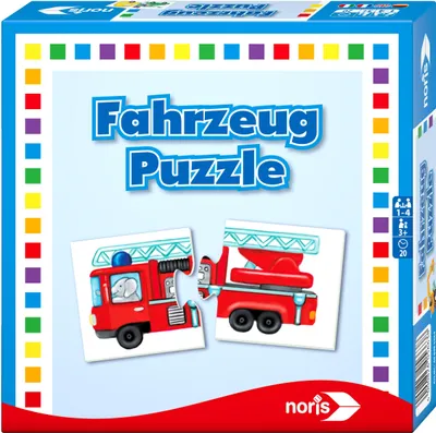 Produktbild von Noris Spiele Fahrzeuge- Puzzle; 608985663