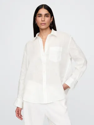 Produktbild von GAP Leinenhemd, Oversize, Größe L
