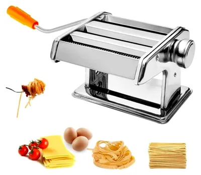 Produktbild von Manuelle Nudelmaschine aus Edelstahl, Pastamaker