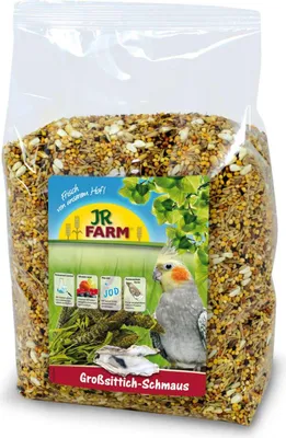 Produktbild von Jr Farm Großsittichfutter - Vollwertige Nahrung Für Nymphensittiche 1Kg, Mit Austerngeschalen