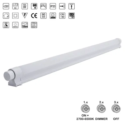 Obrázek produktu pro LED světlo pod skříňku, kuchyňské světlo JARDIM 8W, 4000 K, bílá L: 600, Š: 25, V: 38, se zástrčkou