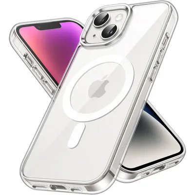 Produktbild von Hülle für Apple iPhone 14 Plus Schutzhülle MagSafe kompatibel Silikon Clear Case Transparent