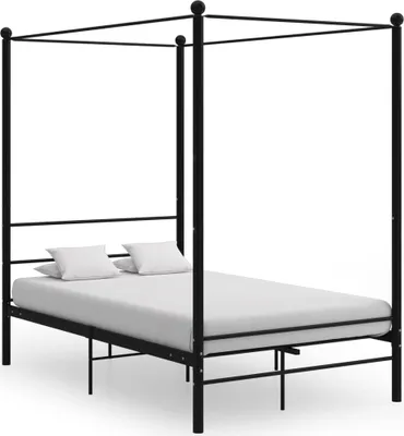 Produktbild von Himmelbett Schwarz Metall 120x200 cm