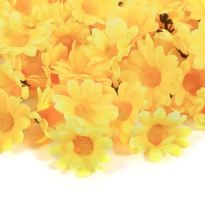 Imagen del producto de Cabezas de flores, cabezas de flores de margarita, cabezas de flores de gerbera, cabezas de flores artificiales, cabezas de flores de margarita artificiales