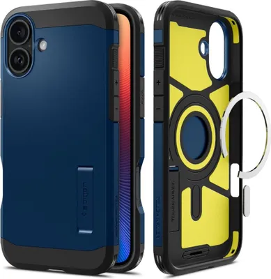 Productafbeelding van Spigen Tough Armor AI (MagFit), Obal, Apple, iPhone 16, 15,5 cm (6,1 inch), Marineblauw