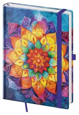 Immagine prodotto di Agenda settimanale A5 Vario Mandala con elastico (DVR423-17-27)