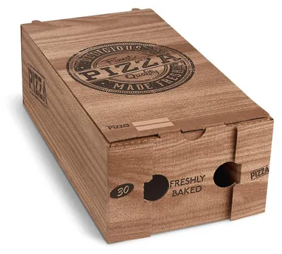 Produktbild von 100x Pizzakarton CALZONE mit neutralem Motiv 30 x 16 x 10 cm