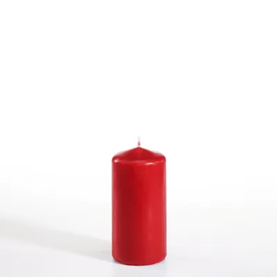 Produktbild von Papstar Stumpenkerze Ø 50 mm, H 100 mm, rot, 13431