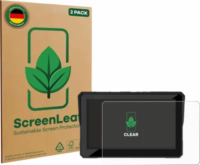 Produktbild von 2x ScreenLeaf Schutzfolie für Carpuride W502 Pro 5" nachhaltiger Displayschutz Display Schutz Folie Klar Transparent