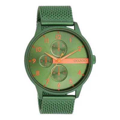 Image de Montre Oozoo vert métal Timepieces hommes Montre à quartz analogique UOC11303