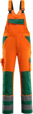 Produktbild von MASCOT® Barras Latzhose Größe 90C64, hi-vis orange/grün | Packung (1 Stück)