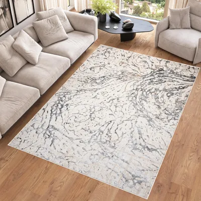 Obrázek produktu pro Tapiso Koberec HERA Modern Cream Beige Grey Ložnice 120 x 170 cm