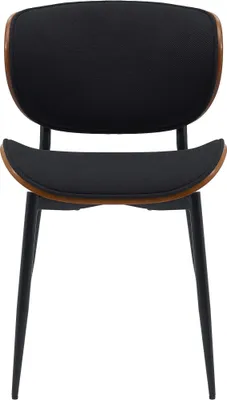 Produktbild von Besucherstuhl HLO-CP118 Stoff  walnuss/schwarz