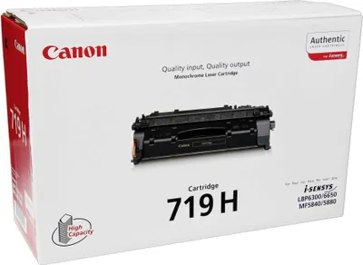 Image de Canon 719 H - Rendement élevé - noir - original - cartouche de toner - pour i-SENSYS LBP251, LBP252, LBP253, LBP6310, MF411, MF416, MF418, MF419, MF6140, MF6180