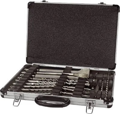 Immagine prodotto di Makita D-42444 Set di punte e scalpelli SDS-Plus 17 pezzi in valigetta di alluminio
