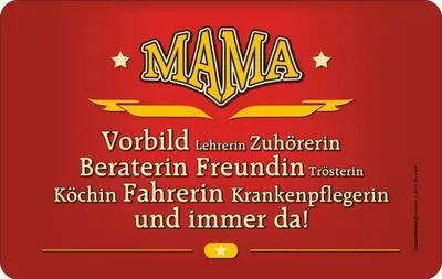 Produktbild von Mama Vorbild - Frühstücksbrettchen - Resopal Brettchen
