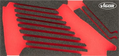 Produktbild von Weichschaumeinlage leer V6722-L L x B x H: 393 mm x 188 mm x 35 mm