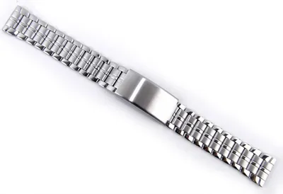 Produktbild von Minott Uhrenarmband Edelstahl 18mm | Band silbern 21145S