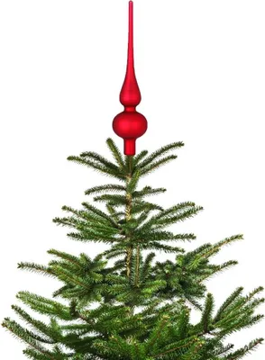 Produktbild von Christbaumspitze 26cm Ochsenblut Matt
