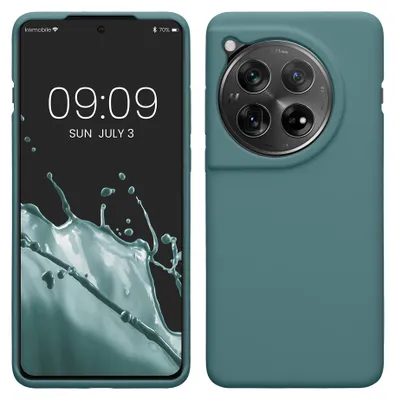 Produktbild von kwmobile Handyhülle für OnePlus 12 Hülle - Case Silikon - Kabelloses Laden - Schutzhülle Cover in Arctic Night