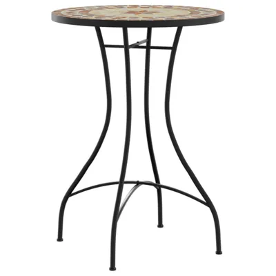 Obrázek produktu pro vidaXL Mosaic bistro stolek terakota červená a bílá Ø50x70 cm keramika