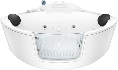 Produktbild von Whirlpool Pool Badewanne Eckwanne Wanne W60-SC 140x140cm mit Tür Walk-in-Pool