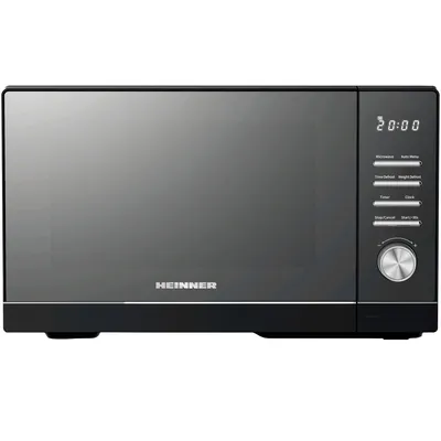 Zdjęcie produktu dla Heinner HMW-MD25DMRBK, Blat, Mikrofalówka Solo, 25 l, 800 W, Wbudowany wyświetlacz, LED