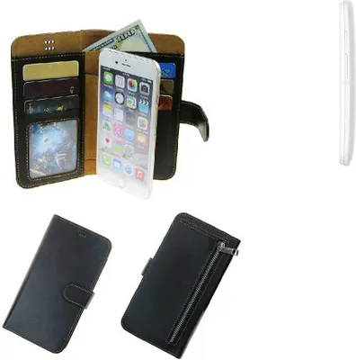Produktbild von K-S-Trade Schutz Hülle kompatibel mit Motorola Moto E Klapphülle Case Phone cover Slim Handytasche Handy Hülle schwarz aus Kunstleder (1 Stk)