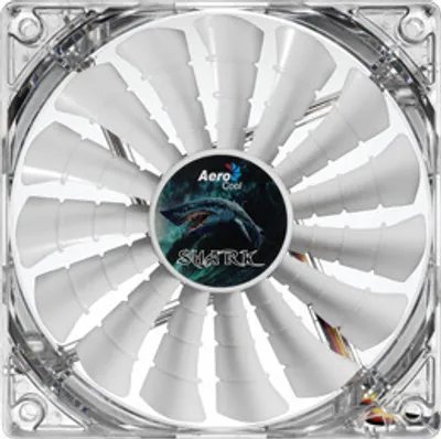 Obrázek produktu pro Aerocool Shark Fan White Edition 12cm, Ventilátor, 12 cm, Bílá