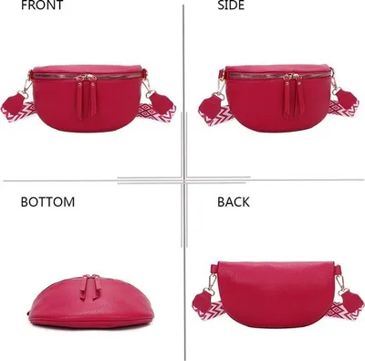 Produktbild von Gallantry Damen Bumbag - Trendige Crossbody Tasche - Heuptasche - Telefoontas - D. Rosa