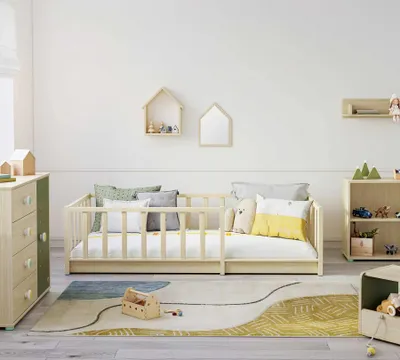 Produktbild von Cilek MONTES natur Bodenbett, 90x190 cm
