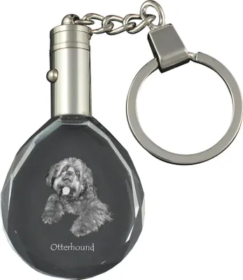Produktbild von Otterhund, Otterhound - Anhänger mit einem Foto eines Hundes, Schlüsselanhänger aus Kristall in einer Geschenkbox, ein einzigartiges Geschenk von Art-Dog