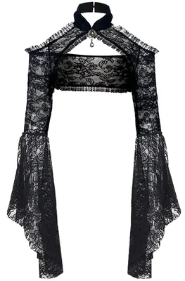 Imagen del producto de Top tipo bolero estilo Gothic Lolita, con hombros descubiertos
