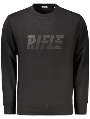 Produktbild von Herren-Sweatshirt Schwarz - Rundhals, Langarm, Bedruckt, Ohne Reißverschluss