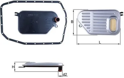 Produktbild von MAHLE HX 239D Hydraulikfiltersatz AT Automatikgetriebe für BMW 3 Limousine (E46)