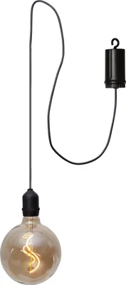 Produktbild von LED Hängeleuchte Bowl Batterie Timer outdoor bernsteinfarben Ø 125