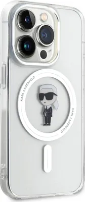 Produktbild von Karl Lagerfeld Klhmp15lhfcknot Iphone 15 Pro 6.1 Iml Ikonik Handyhülle Durchsichtig  Durchsichtig One Size