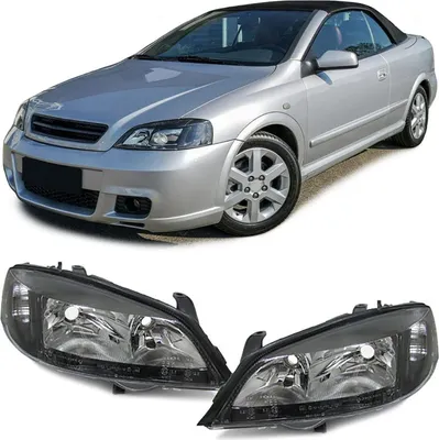 Produktbild von Klarglas Scheinwerfer Schwarz für Opel Astra G 97-04