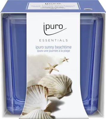 Produktbild von ipuro ESSENTIALS sunny beachtime, Quadratisch, Blau, Grapefruit, Jasmin, Zitrone, Lilie, Minze, Rose, Tonka-Bohne, Weißer Moschus, 1 Stück(e)