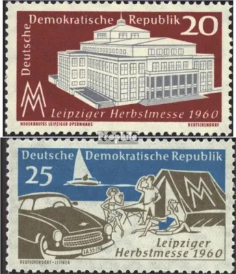 Produktbild von Briefmarken DDR 1960 Mi 781-782 (kompl.Ausg.) postfrisch Leipziger Herbstmesse